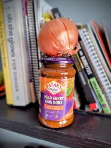Mild Curry Paste and an Onion